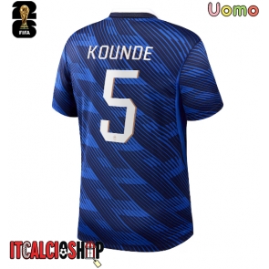 Francia Jules Kounde #5 Prima Maglia Mondiali 2026 Manica Corta